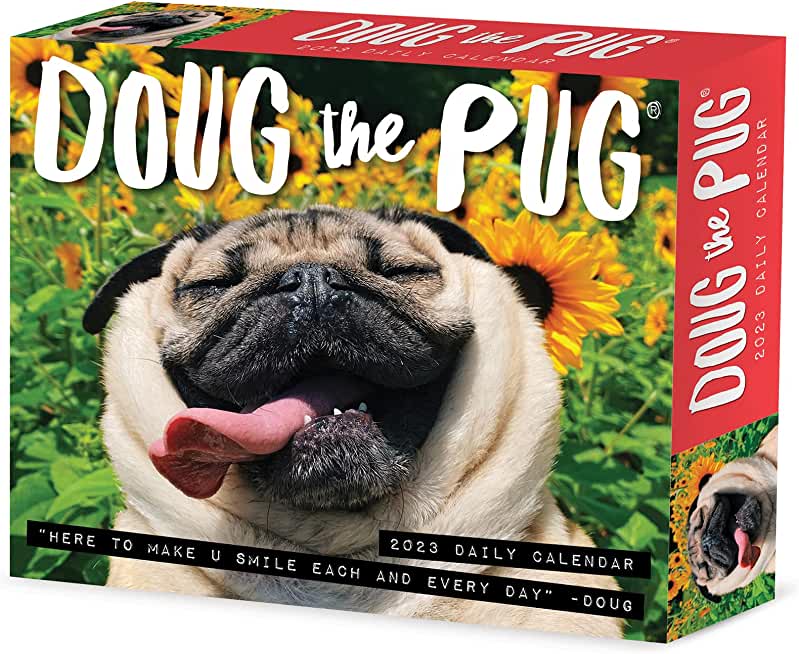 Doug the Pug 2023 Box Calendar-USA