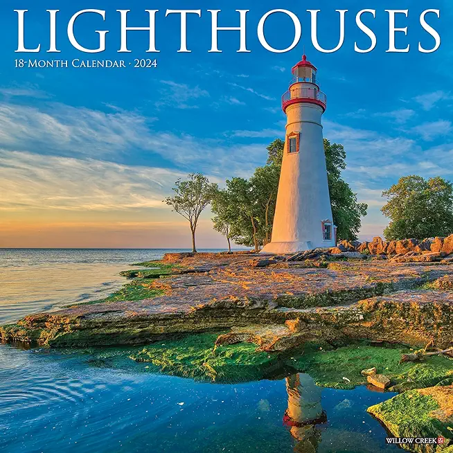 Lighthouses 2024 12 X 12 Wall Calendar