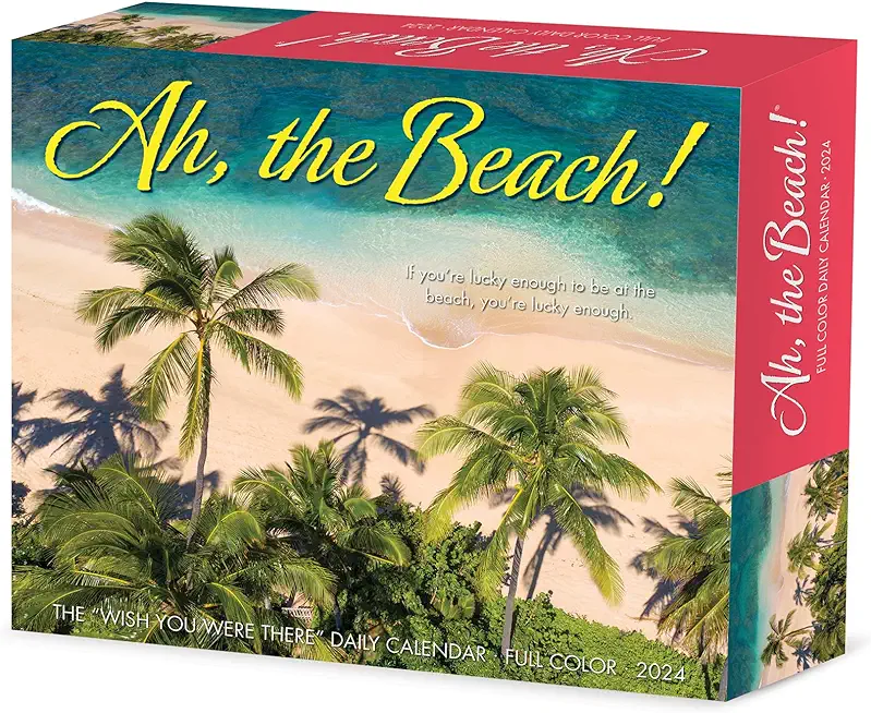 Ah, the Beach! 2024 6.2 X 5.4 Box Calendar