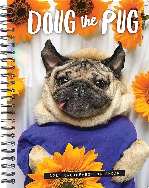 Doug the Pug 2024 6.5 X 8.5 Engagement Calendar