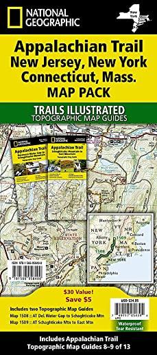 Appalachian Trail: New Jersey, New York, Connecticut, Massachusetts [map Pack Bundle]