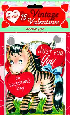15 Vintage Valentines: Fun with Animals: 15 Die-Cut Cards in Bag with Decorated Envelopes