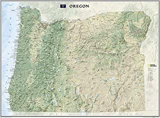 National Geographic: Oregon Wall Map (40.5 X 30.25 Inches)