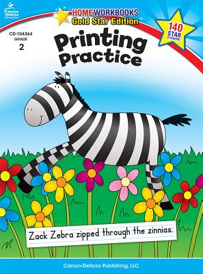 Printing Practice, Grade 2: Gold Star Edition