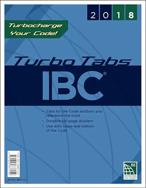 2018 International Building Code Turbo Tabs, Soft Cover Version