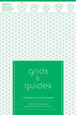 Grids & Guides: 3 Notepads for Visual Thinkers (3 Designs in Blue, Green, Red, Tear-Off Sheets, 50 Sheets Each, 6 X 9 In): 3 Notepads for Visual Think