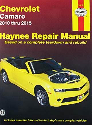 Chevrolet Camaro 2010 Thru 2015 Haynes Repair Manual