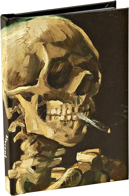 Head of a Skeleton with a Burning Cigarette by Vincent Van Gogh, Skull Mini Notebook