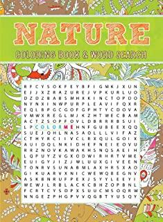 Nature Coloring Book & Word Search