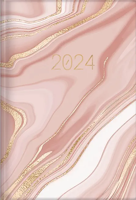 The Treasure of Wisdom - 2024 Daily Agenda - Pink Marble: A Daily Calendar, Schedule, and Appointment Book with an Inspirational Quotation or Bible Ve