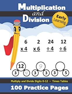 Multiplication and Division: Times Tables Workbook (With Answer Key) - Multiply and Divide Digits 0-12 - KS2 (Ages 7-11) (Grades 2-4)