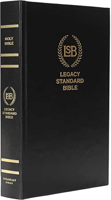 Legacy Standard Bible, Single Column Text Only Edition - Black Hardcover
