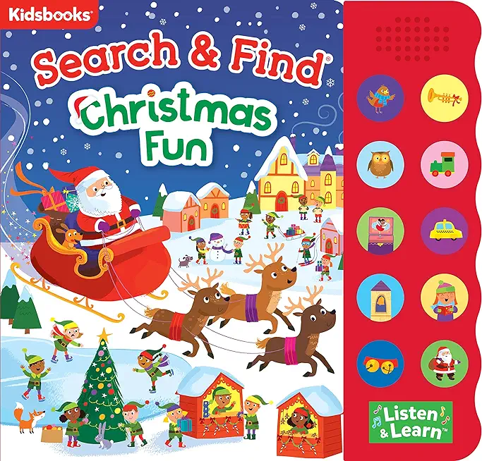 Search & Find Christmas Fun 10 Button Sound Book [With Battery]