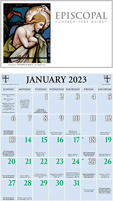 2023 Episcopal Church Year Guide Kalendar: January 2023 Through December 2023