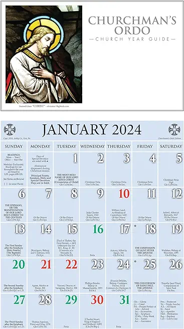 2024 Churchman's Ordo Kalendar