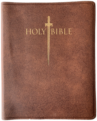 Kjver Sword Study Bible Giant Print Acorn Bonded Leather Indexed: King James Version Easy Read