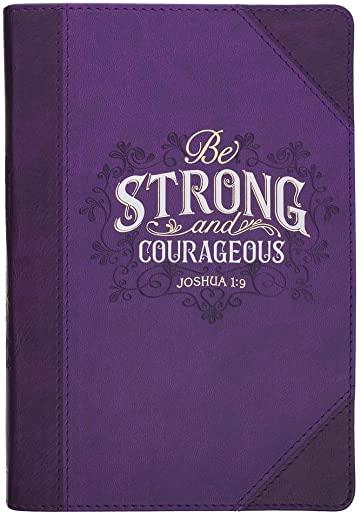 Journal Classic Purple Be Strong & Courageous