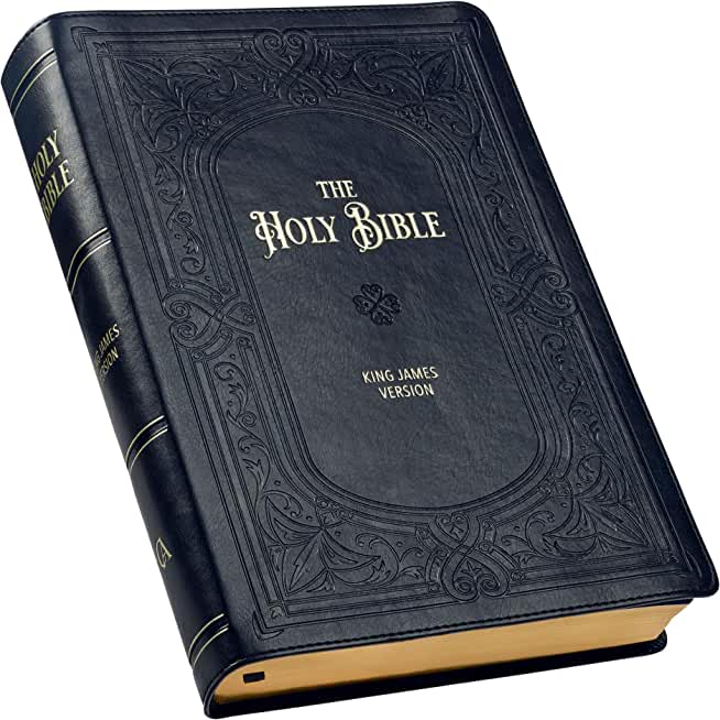 KJV Giant Print Full-Size Bible Dark Brown Faux Leather