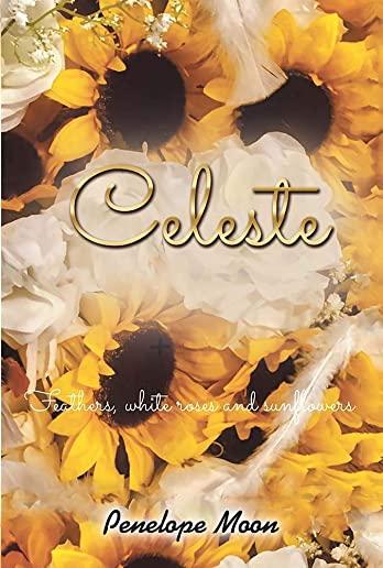 Celeste: Feathers, white roses and sunflowers