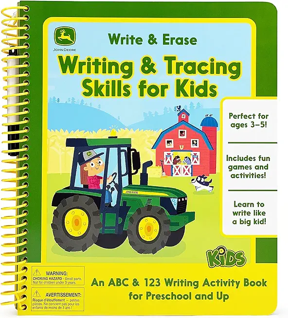 John Deere Kids Write & Erase Writing & Tracing Skills for Kids