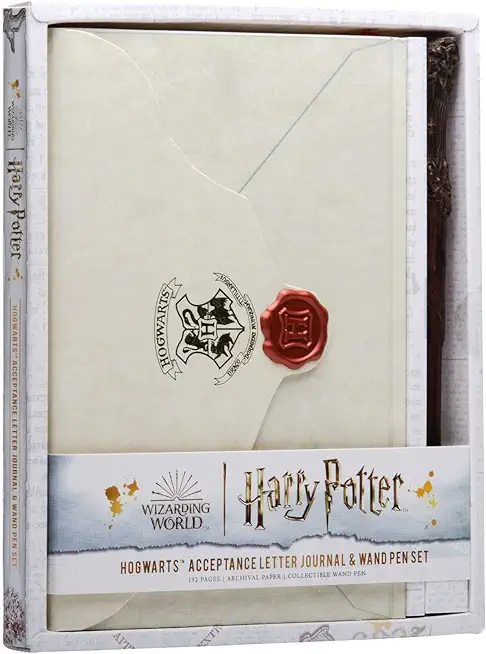 Harry Potter: Hogwarts Acceptance Letter Journal and Wand Pen Set