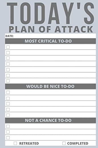 Today's Plan of Attack: Funny Notepad Novelty Office Gifts for Coworkers
