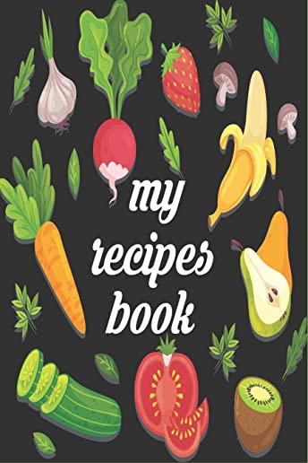my recipe book: Recipe Binder Set with Plastic Page Protectors and Recipe Cards, Cook With Love