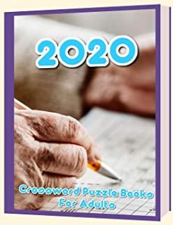2020 Crossword Puzzle Books For Adults: New York Times mini crossword puzzle books, small word search books for adults paperback, nyt crossword puzzle