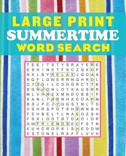 Large Print Summertime Word Search