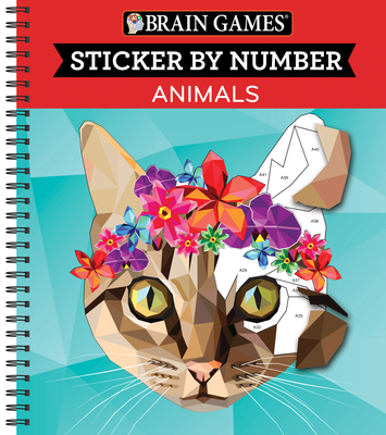Brain Games Sticker by Number Animals