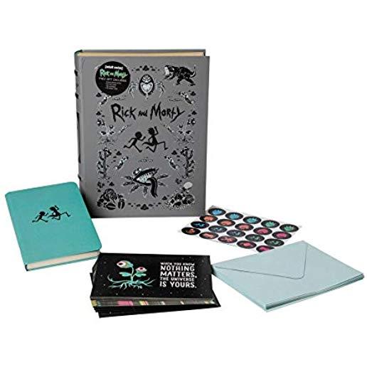 Rick and Morty Deluxe Note Card Set (with Keepsake Book Box)