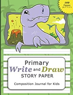 Primary Write and Draw Story Paper Composition Journal for Kids (160 pages 8.5