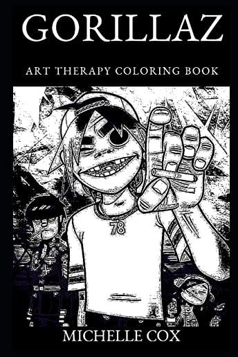 Gorillaz Art Therapy Coloring Book