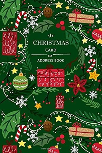 Christmas Card Address Book: Holiday Cards List Tracker Send and Receive Mailings for 10 Year Oranizer Record Book with A-Z Tabs Personal Log Book
