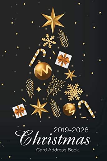Christmas Card Address Book: 2019-2028 10 Year Organizer Record Book with A-Z Tabs, Address Book and Tracker for Christmas Cards You Send and Recei