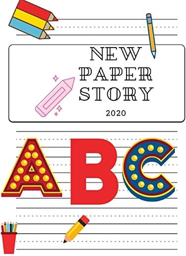 New Paper Story 2020: Writing paper for kids is ideal for young children who are learning how to write and properly proportion letters, It m