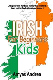 IRISH for Beginners Kids: A Beginner Irish Workbook, Irish For Kids First Words (Learn Irish For Reading Knowledge) Volume 1!