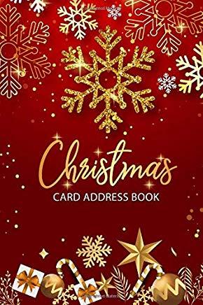 Christmas Card Address Book: Card List Tracker for Holiday Christmas Cards You Send and Receive, Christmas Card Record Book, Address Book Tracker w