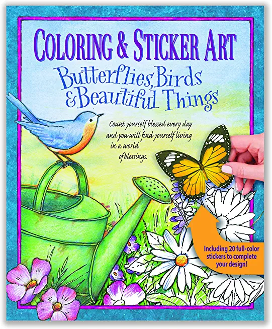 Coloring & Sticker Art Butterflies, Birds & Beautiful Things