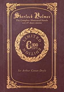 Sherlock Holmes: The Complete Illustrated Novels with 37 short stories: A Study in Scarlet, The Sign of the Four, The Hound of the Bask