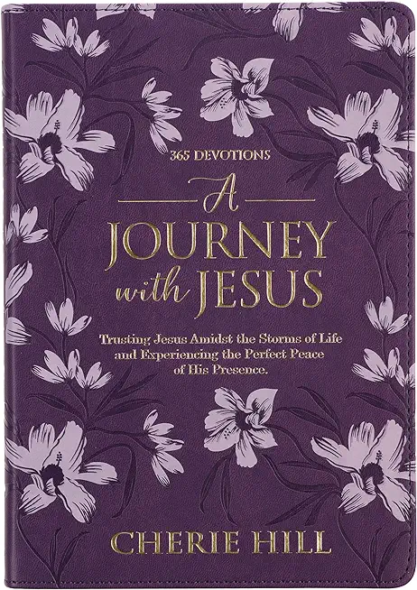 A Journey with Jesus 365 Devotions for Women, Purple Floral Faux Leather Flexcover