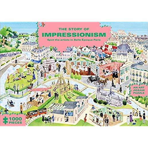 The Story of Impressionism (1000-Piece Art History Jigsaw Puzzle): Spot the Artists in Belle Ã‰poque Paris