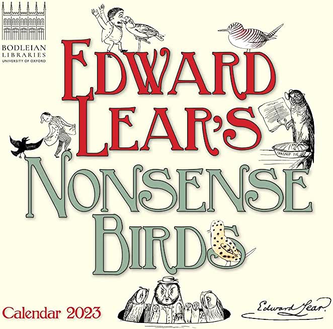 Bodleian Libraries: Edward Lear's Birds Mini Wall Calendar 2023 (Art Calendar)