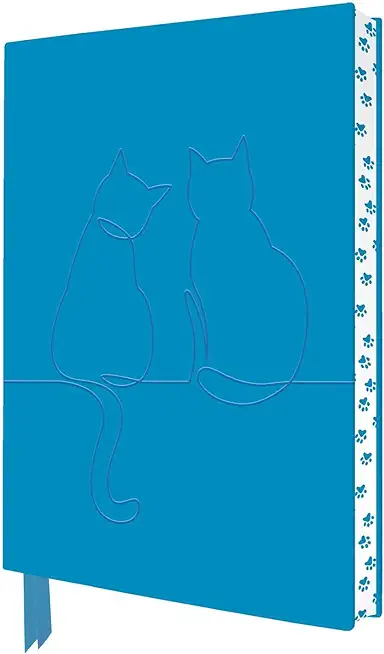 Two Happy Cats Artisan Art Notebook (Flame Tree Journals)