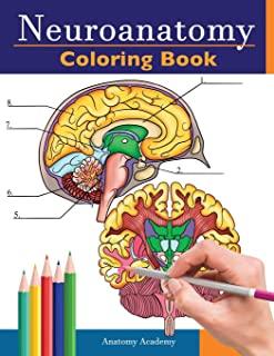 Neuroanatomy Coloring Book: Incredibly Detailed Self-Test Human Brain Coloring Book for Neuroscience - Perfect Gift for Medical School Students, N
