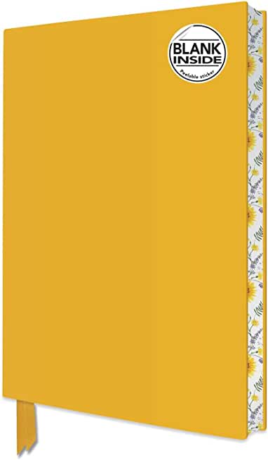 Sunny Yellow Blank Artisan Notebook (Flame Tree Journals)