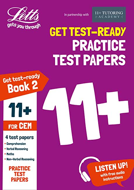 Letts 11+ Success -- 11+ Practice Test Papers Book 2, Inc. Audio Download: For the Cem Tests