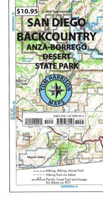 San Diego Backcountry: Anza-Borrego Desert State Park Recreation Map