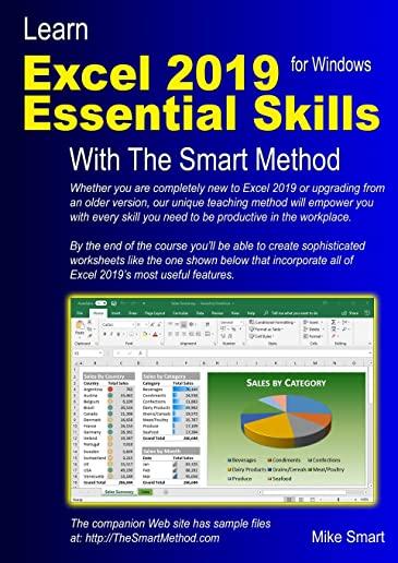 Learn Excel 2019 Essential Skills with the Smart Method: Tutorial for Self-Instruction to Beginner and Intermediate Level