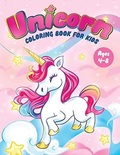 Unicorn Coloring Book for Kids Ages 4-8: Fun Children's Coloring Book - 50 Magical Pages with Unicorns, Mermaids & Fairies for Toddlers & Kids to Colo
